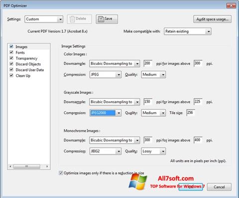 Zrzut ekranu Adobe Acrobat Pro DC na Windows 7
