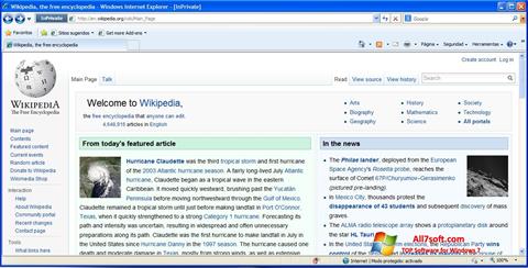 Zrzut ekranu Internet Explorer na Windows 7