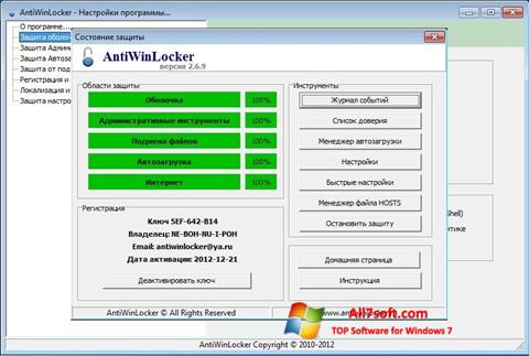 Zrzut ekranu AntiWinLocker na Windows 7