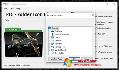 Zrzut ekranu Icon Changer na Windows 7