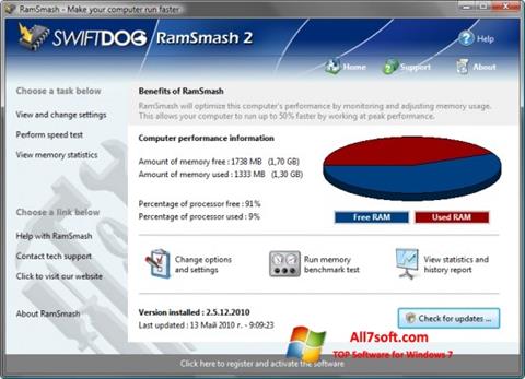 Zrzut ekranu RamSmash na Windows 7