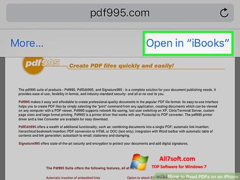 Zrzut ekranu Pdf995 na Windows 7