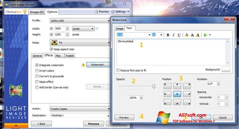 Zrzut ekranu Light Image Resizer na Windows 7