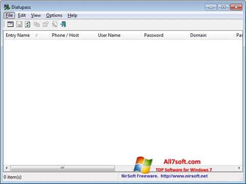 Zrzut ekranu Dialupass na Windows 7