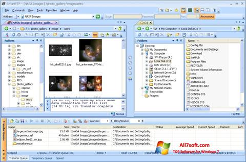 Zrzut ekranu SmartFTP na Windows 7