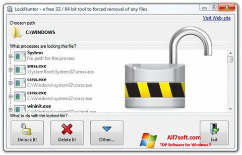 Zrzut ekranu LockHunter na Windows 7