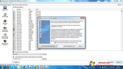 Zrzut ekranu BadCopy Pro na Windows 7