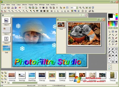 Zrzut ekranu PhotoFiltre na Windows 7