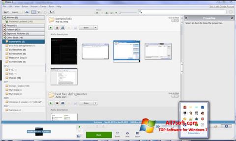 Zrzut ekranu Picasa na Windows 7