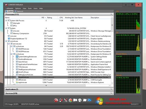 Zrzut ekranu Comodo Cleaning Essentials na Windows 7