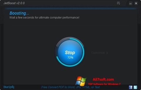 Zrzut ekranu JetBoost na Windows 7