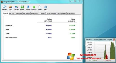 Zrzut ekranu NetWorx na Windows 7