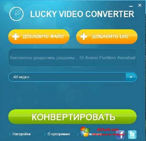Zrzut ekranu Lucky Video Converter na Windows 7