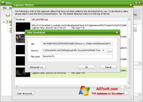 Zrzut ekranu Free Video Catcher na Windows 7