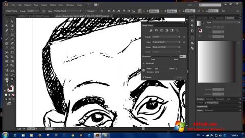 Zrzut ekranu Adobe Illustrator CC na Windows 7