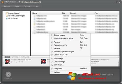 Zrzut ekranu DAEMON Tools Ultra na Windows 7