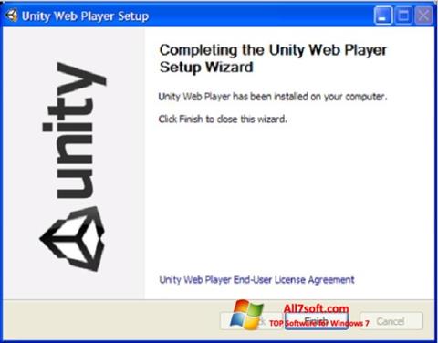 Zrzut ekranu Unity Web Player na Windows 7