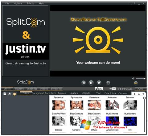 Zrzut ekranu SplitCam na Windows 7