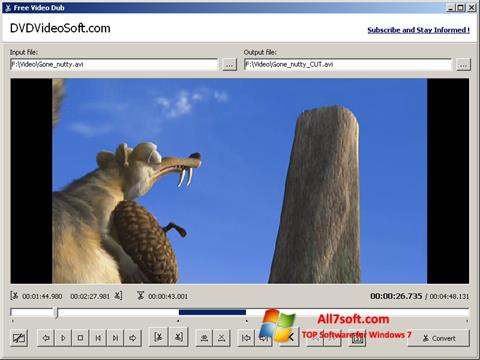 Zrzut ekranu Free Video Dub na Windows 7