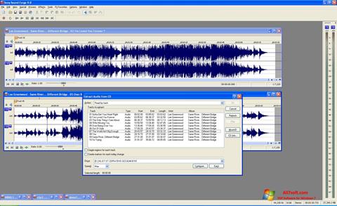 Zrzut ekranu Sound Forge na Windows 7