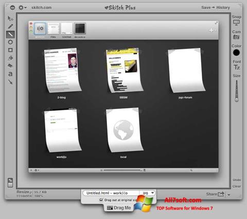 Zrzut ekranu Skitch na Windows 7