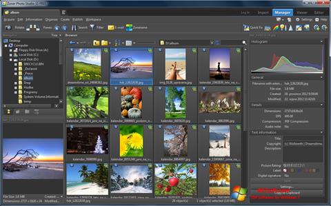 Zrzut ekranu Zoner Photo Studio na Windows 7
