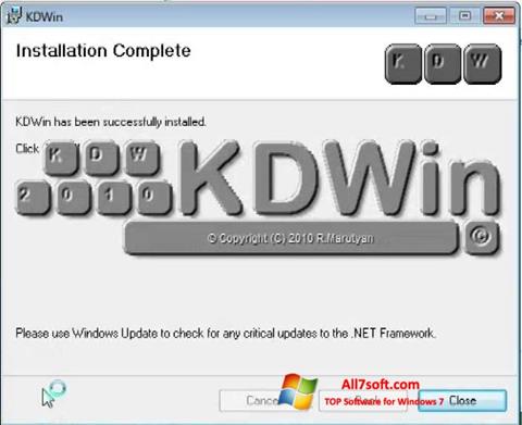 Zrzut ekranu KDWin na Windows 7
