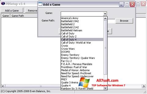 Zrzut ekranu PunkBuster na Windows 7
