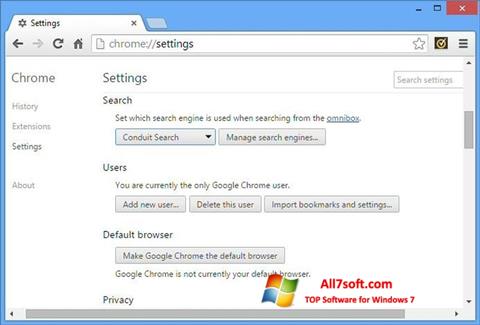 Zrzut ekranu Chrome Cleanup Tool na Windows 7
