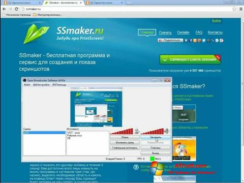Zrzut ekranu SSmaker na Windows 7