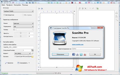 Zrzut ekranu Scanitto Pro na Windows 7