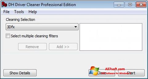 Zrzut ekranu Driver Cleaner na Windows 7
