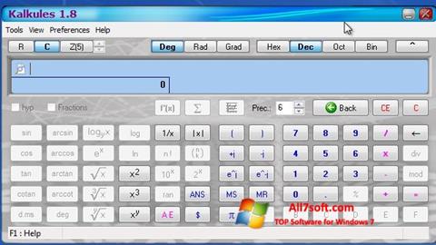 Zrzut ekranu Kalkules na Windows 7
