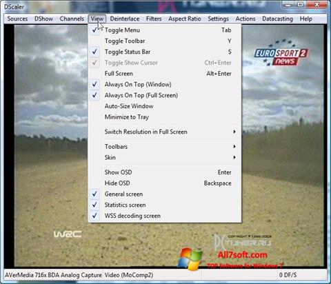 Zrzut ekranu DScaler na Windows 7