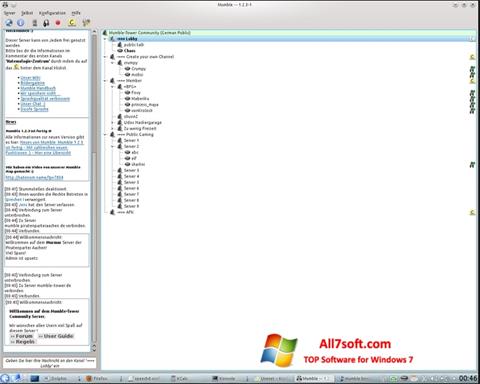 Zrzut ekranu Mumble na Windows 7