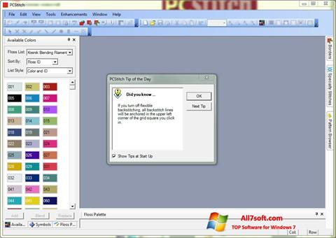 Zrzut ekranu PCStitch na Windows 7