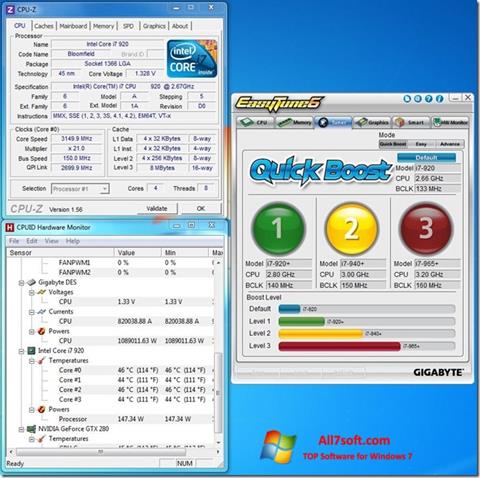 Zrzut ekranu EasyTune na Windows 7