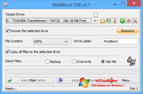 Zrzut ekranu Multi Boot USB na Windows 7