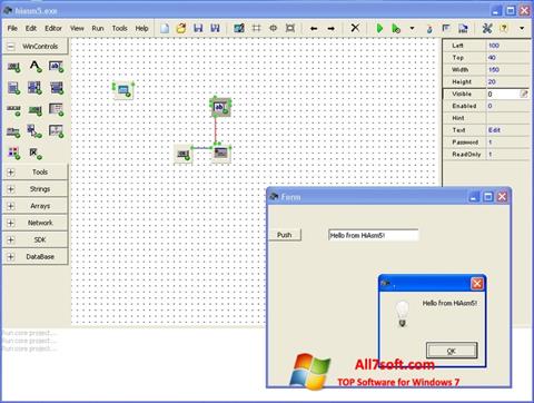 Zrzut ekranu HiAsm na Windows 7