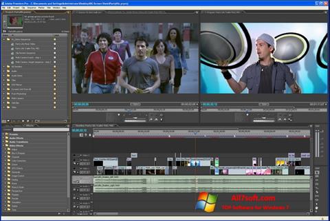 Zrzut ekranu Adobe Premiere Pro na Windows 7