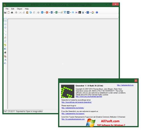 Zrzut ekranu Greenshot na Windows 7