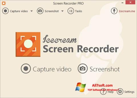 Zrzut ekranu Icecream Screen Recorder na Windows 7