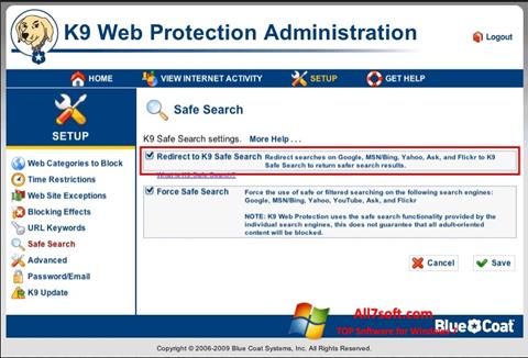 Zrzut ekranu K9 Web Protection na Windows 7