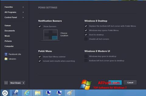 Zrzut ekranu Pokki na Windows 7