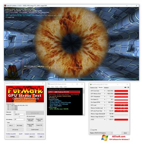 Zrzut ekranu FurMark na Windows 7