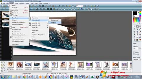 Zrzut ekranu PhotoFiltre Studio X na Windows 7