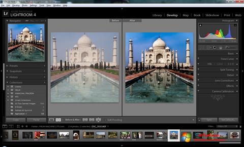 Zrzut ekranu Adobe Photoshop Lightroom na Windows 7