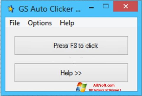 Zrzut ekranu GS Auto Clicker na Windows 7
