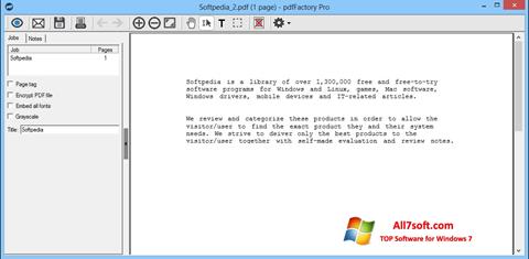 Zrzut ekranu pdfFactory Pro na Windows 7