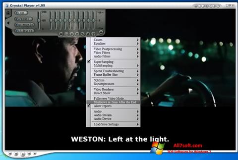 Zrzut ekranu Crystal Player na Windows 7